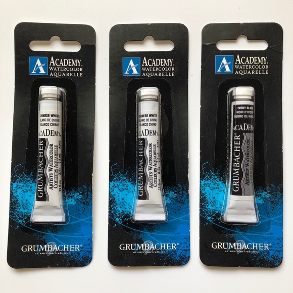 GRUMBACHER ACADEMY Watercolor Set of 15 .25 oz/ 7.5 ml Tubes NEW! - Picture 2 of 15